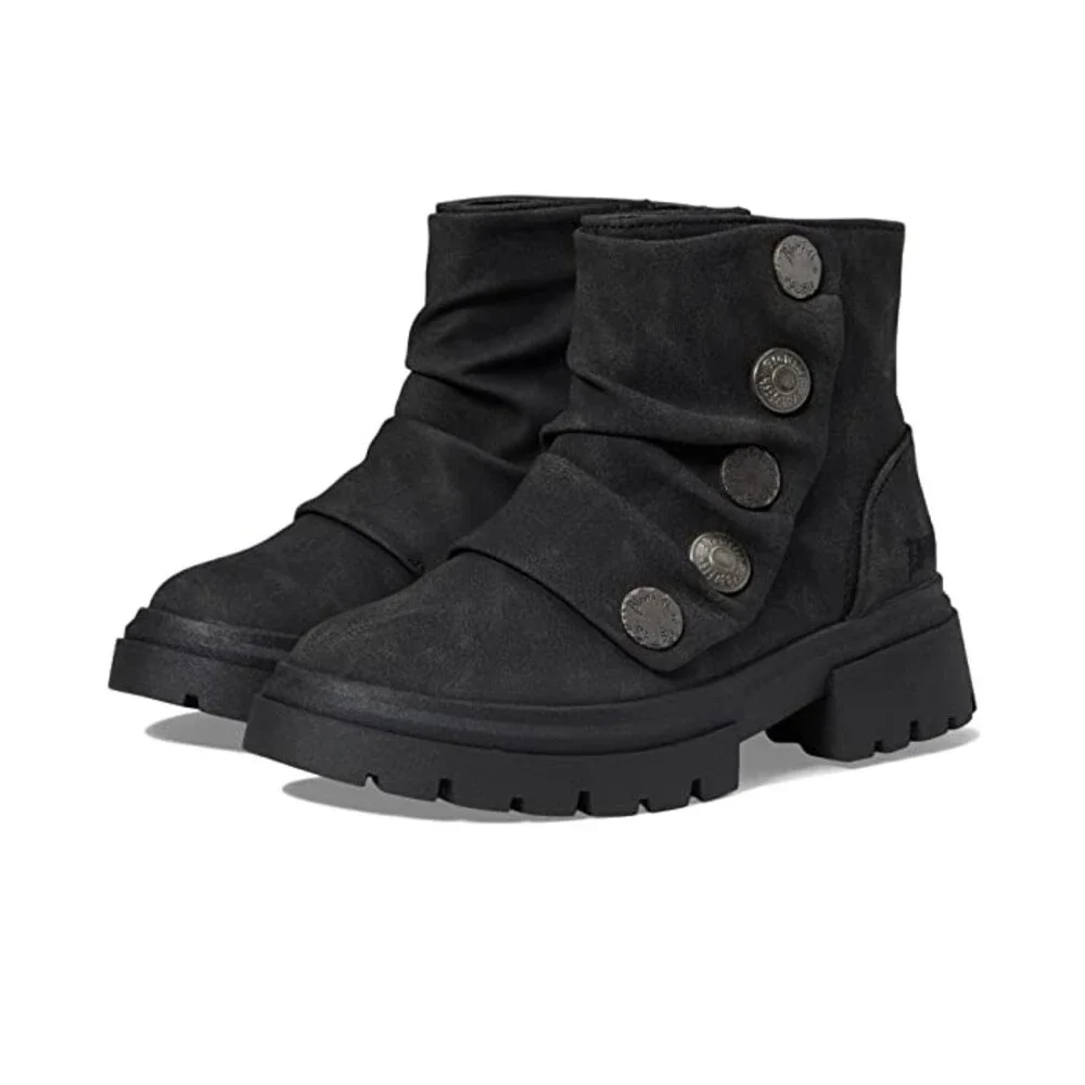 Blowfish Malibu Can Do-T Boots Toddler US 10 Black Lug Sole Ankle Bootie JZZ1201